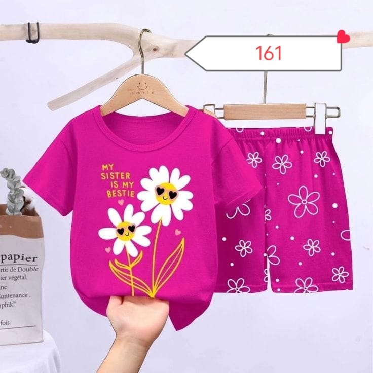 Baby & Kids 2pcs Printed T-shirt Set (3mths-6yrs)