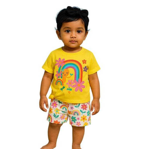 Baby & Kids 2pcs Printed T-shirt Set (3mths-6yrs)