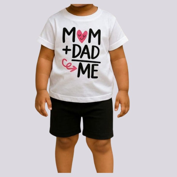 Baby & Kids 2pcs Printed T-shirt Set (3mths-6yrs)