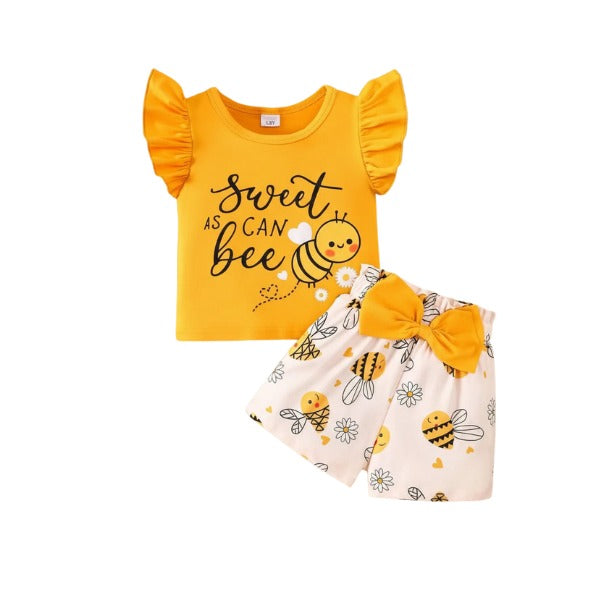 Baby & Kids 2pcs Printed T-shirt Set (3mths-6yrs)