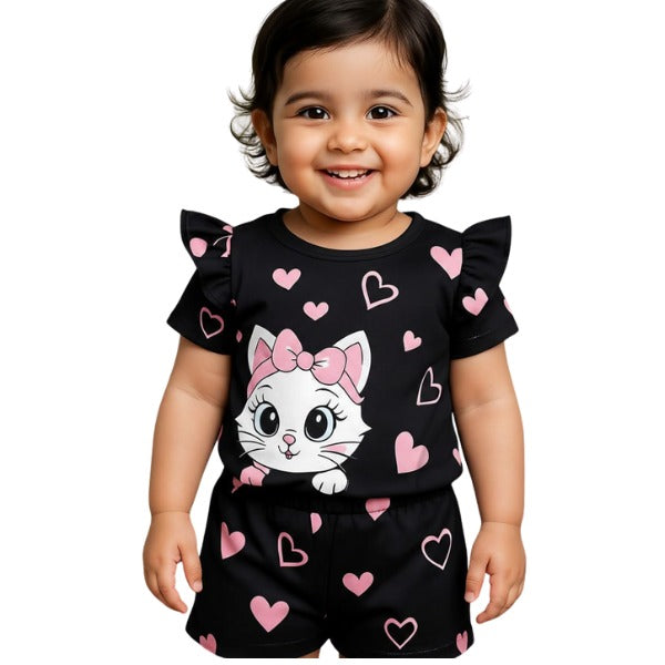 Baby & Kids 2pcs Printed T-shirt Set (3mths-6yrs)