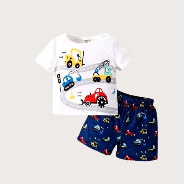 Baby & Kids 2pcs Printed T-shirt Set (3mths-6yrs)