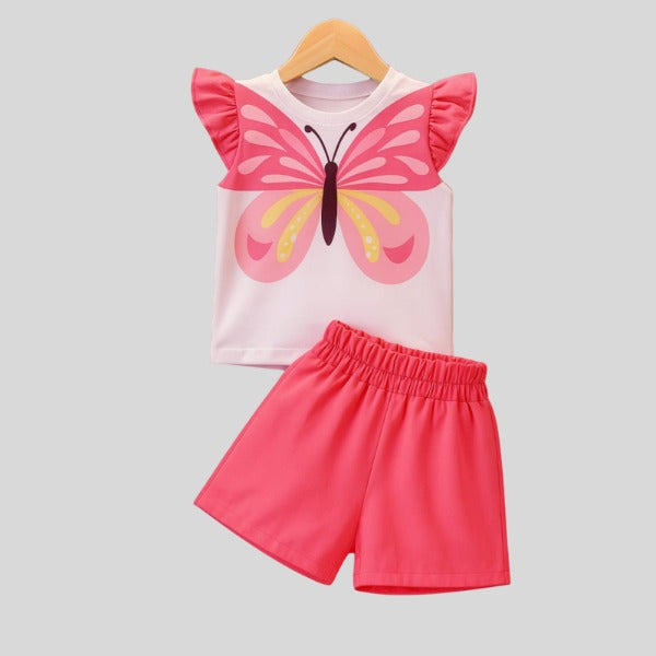 Baby & Kids 2pcs Printed T-shirt Set (3mths-6yrs)