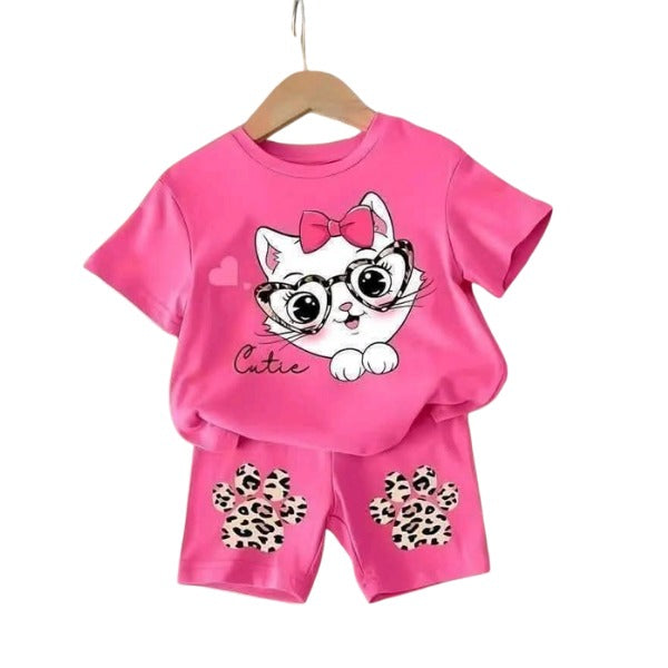 Baby & Kids 2pcs Printed T-shirt Set (3mths-6yrs)
