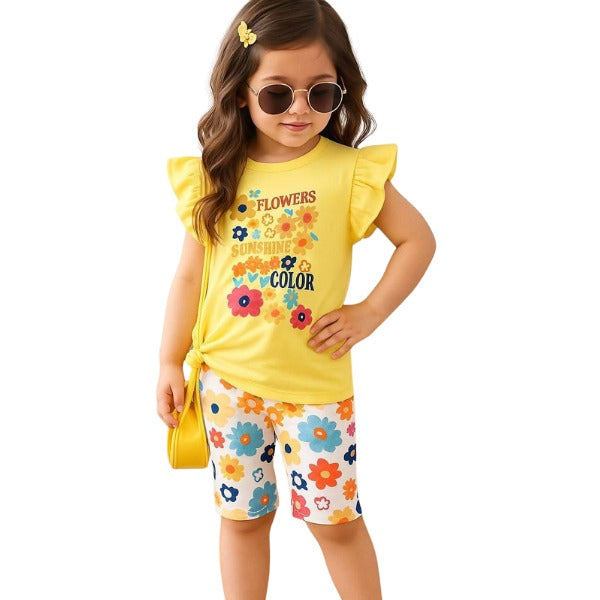 Baby & Kids 2pcs Printed T-shirt Set (3mths-6yrs)