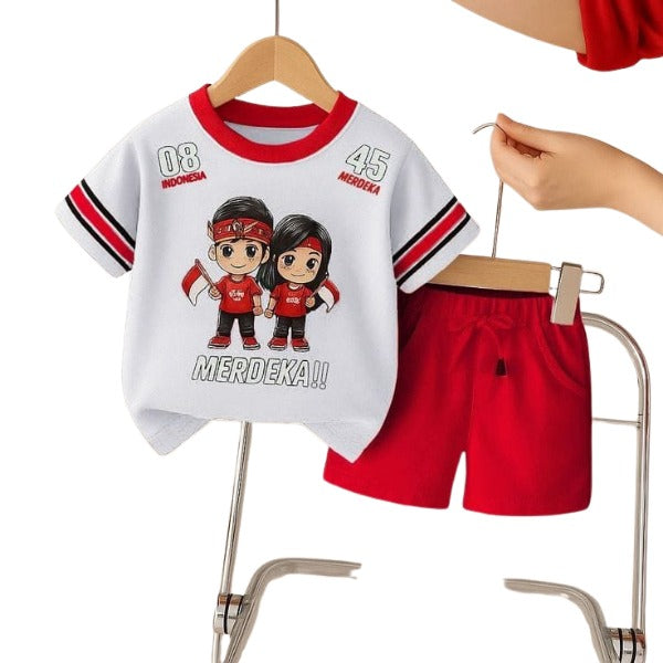 Baby & Kids 2pcs Printed T-shirt Set (3mths-6yrs)