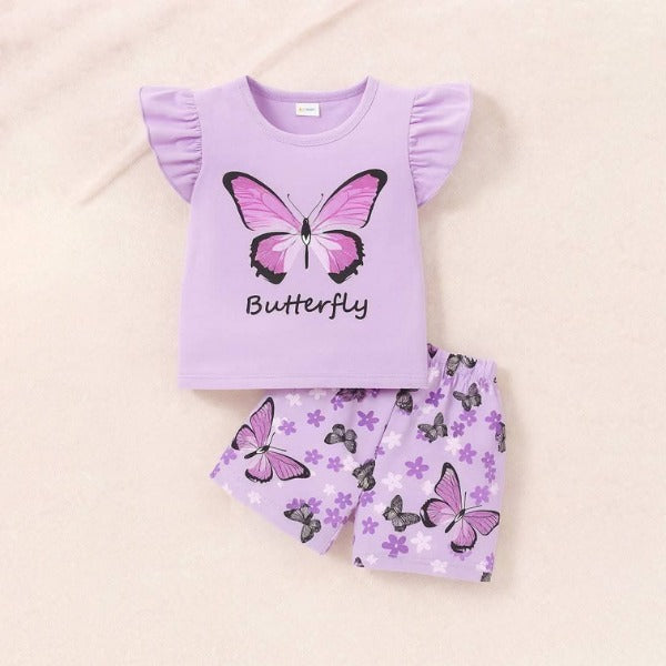 Baby & Kids 2pcs Printed T-shirt Set (3mths-6yrs)