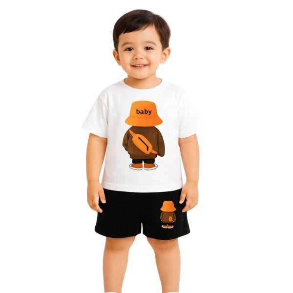 Baby & Kids 2pcs Printed T-shirt Set (3mths-6yrs)