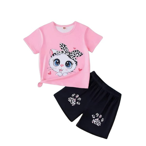 Baby & Kids 2pcs Printed T-shirt Set (3mths-6yrs)