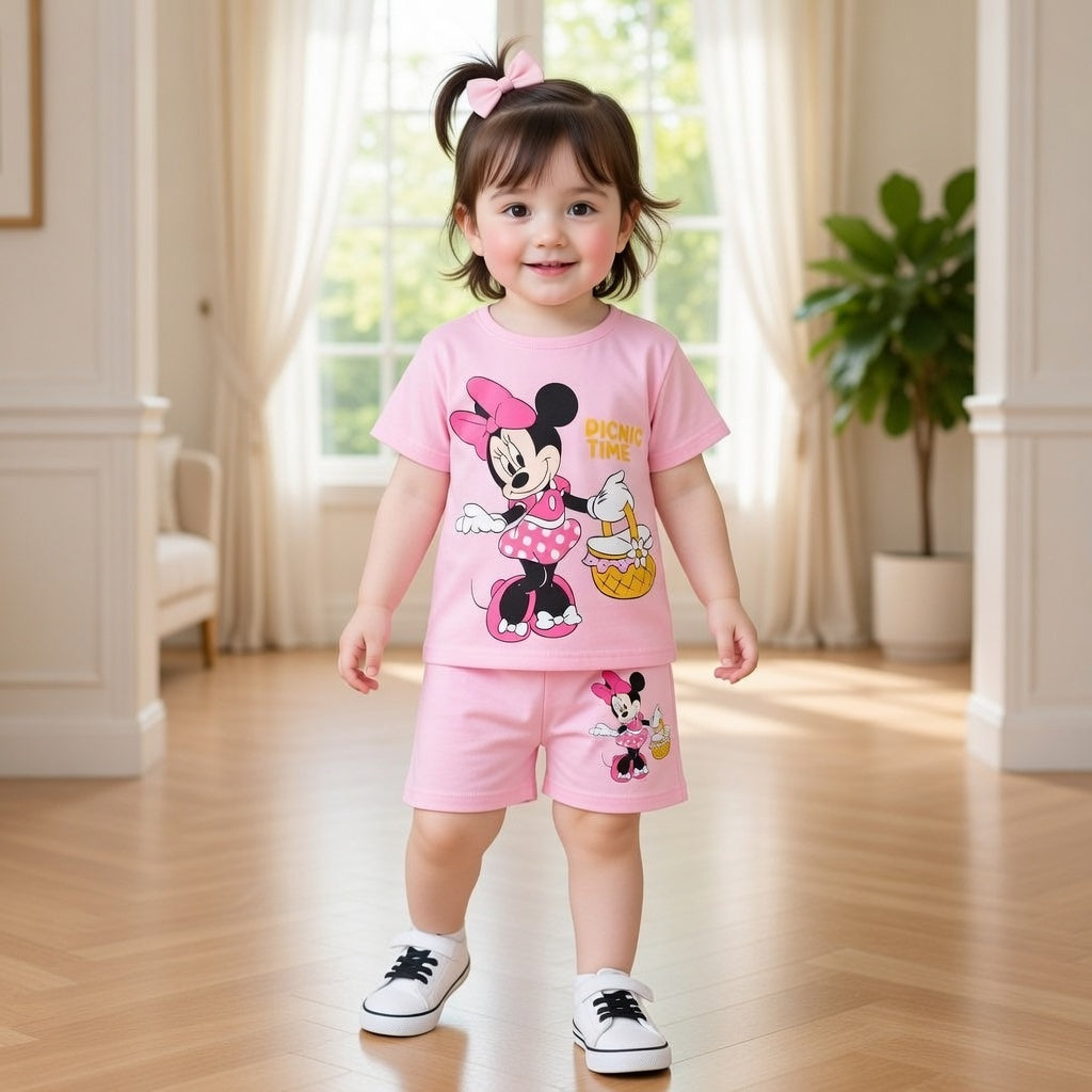 Baby & Kids 2pcs Printed T-shirt Set (3mths-6yrs)
