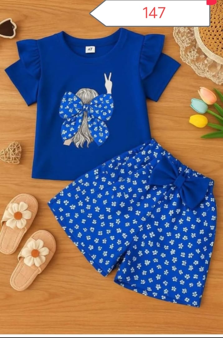 Baby & Kids 2pcs Printed T-shirt Set (3mths-6yrs)