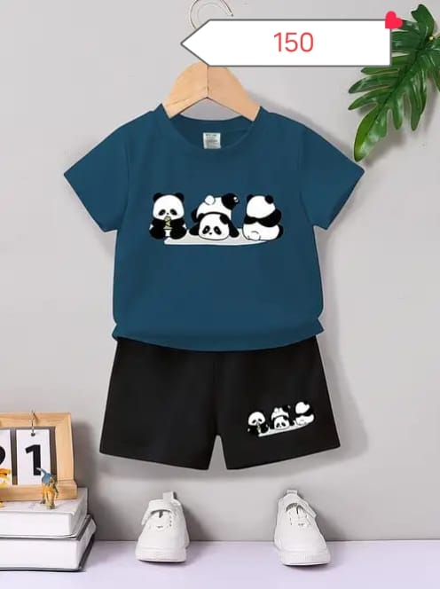 Baby & Kids 2pcs Printed T-shirt Set (3mths-6yrs)