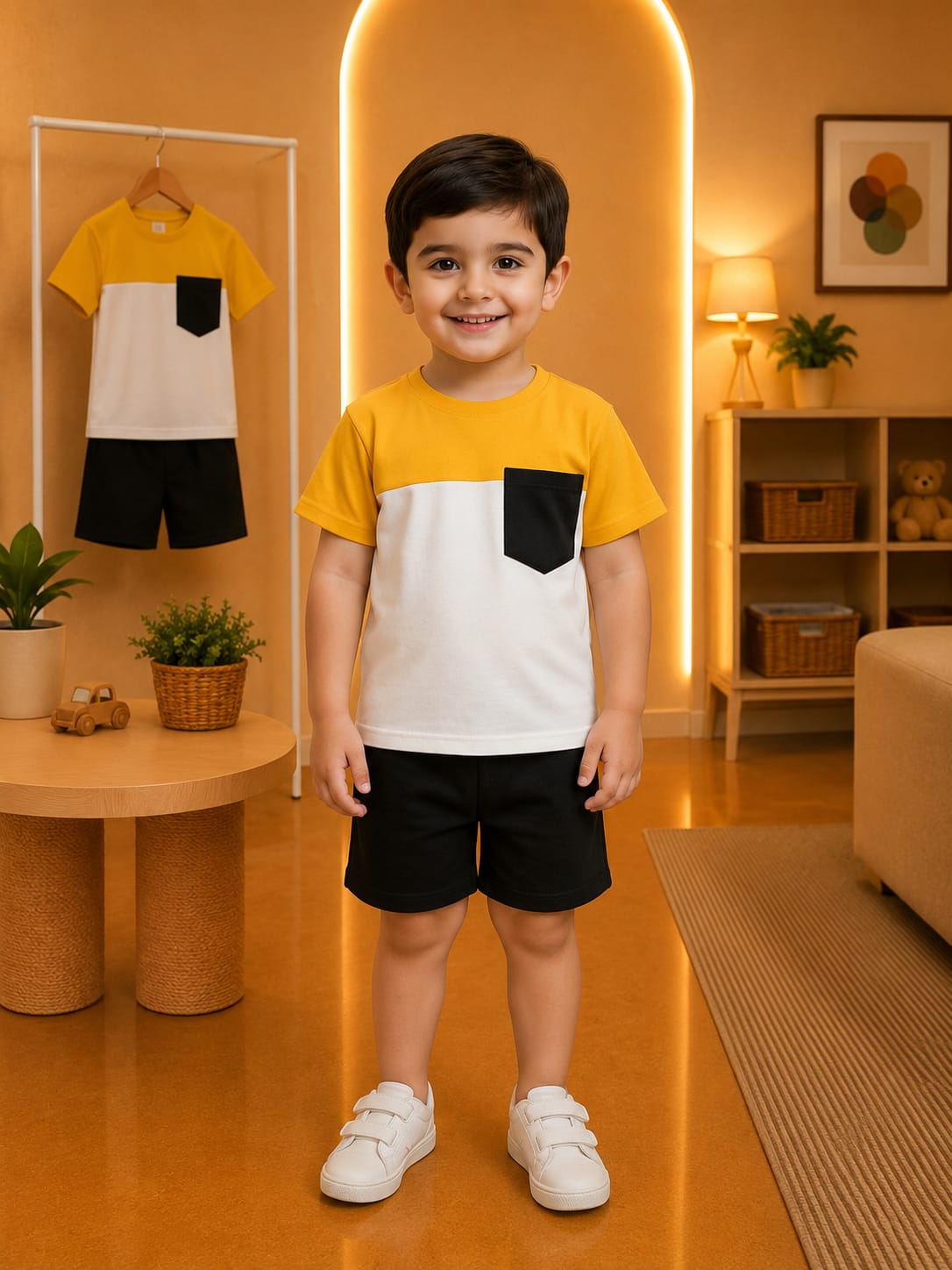 Baby & Kids 2pcs Printed T-shirt Set (3mths-6yrs)