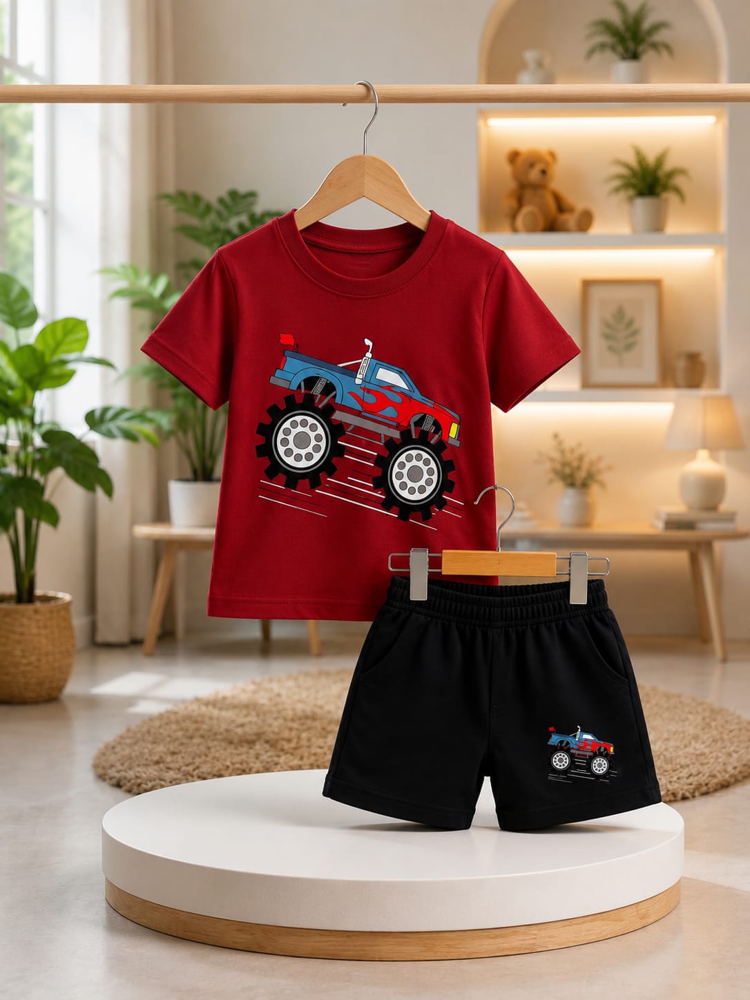 Baby & Kids 2pcs Printed T-shirt Set (3mths-6yrs)