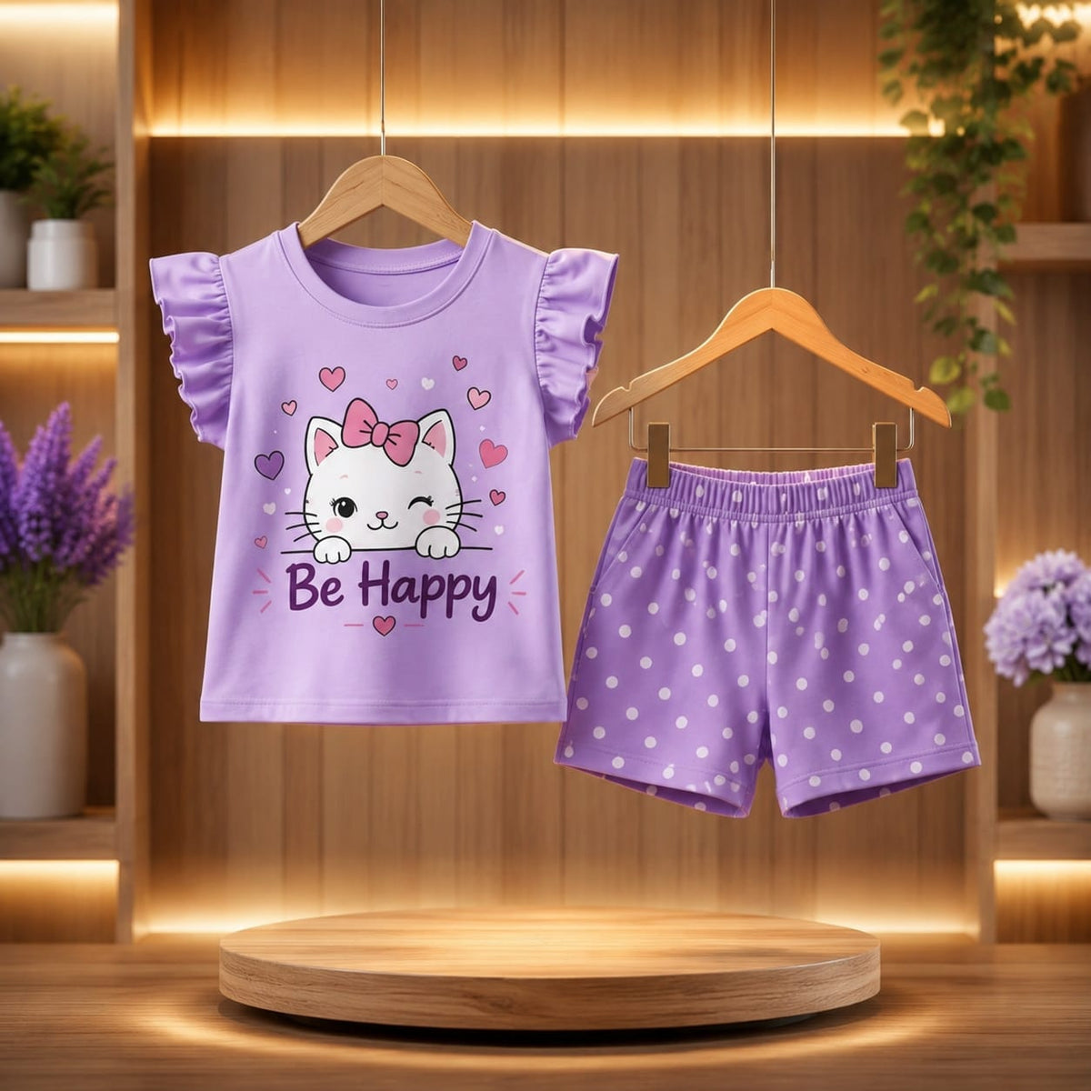 Baby & Kids 2pcs Printed T-shirt Set (3mths-6yrs)