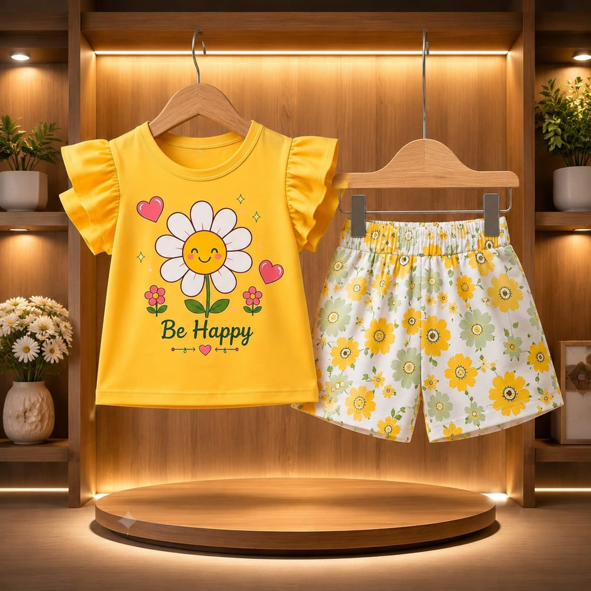 Baby & Kids 2pcs Printed T-shirt Set (3mths-6yrs)