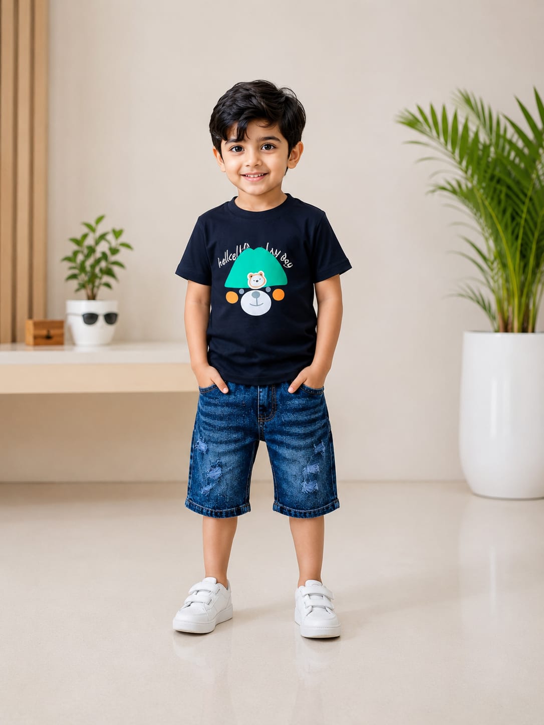 Baby & Kids 2pcs Printed T-shirt Set (1yrs-6yrs)