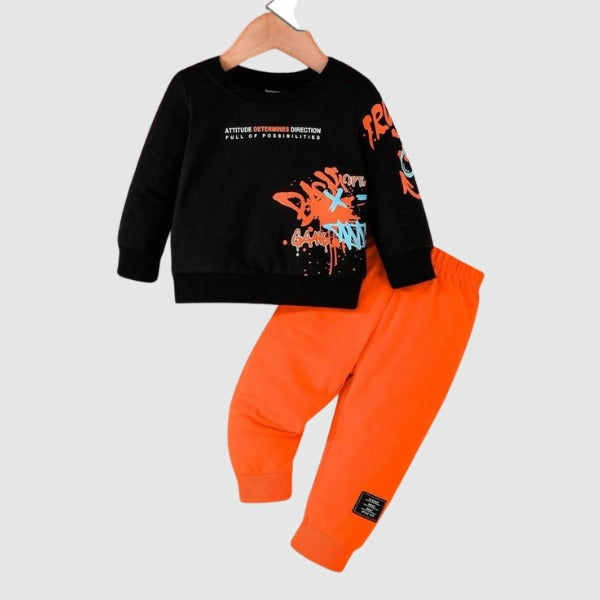 Baby & Kids 2pcs Printed Sweet shirt Set (3mths-8yrs)
