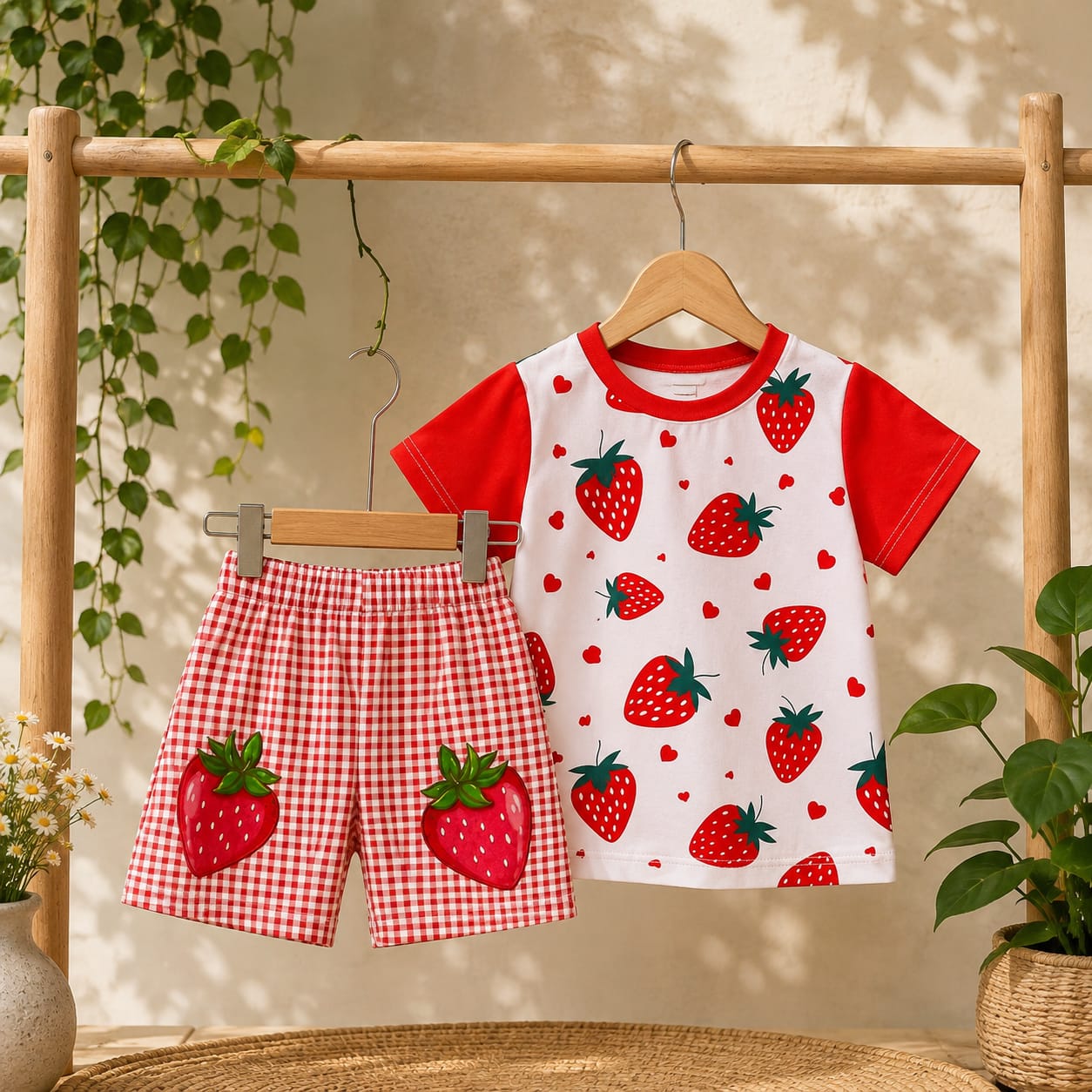 Baby & Kids 2pcs Printed T-shirt Set (3mths-6yrs)