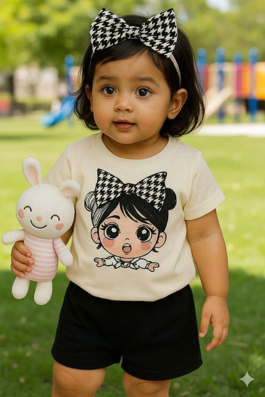 Baby & Kids 2pcs Printed T-shirt Set (3mths-6yrs)