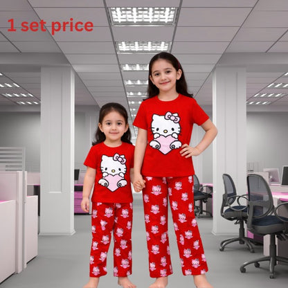 Baby & Kids 2pcs Printed T-shirt Set (3mths-12yrs)