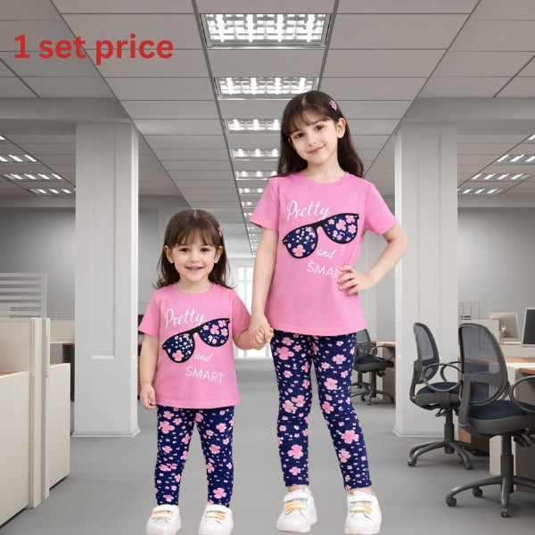Baby & Kids 2pcs Printed T-shirt Set (3mths-12yrs)