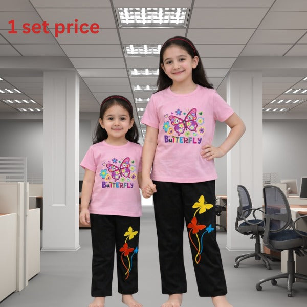 Baby & Kids 2pcs Printed T-shirt Set (3mths-12yrs)