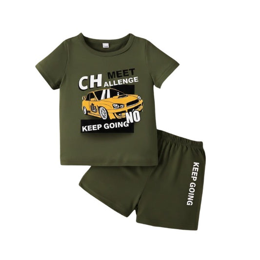 Baby & Kids 2pcs Printed T-shirt Set (3mths-6yrs)