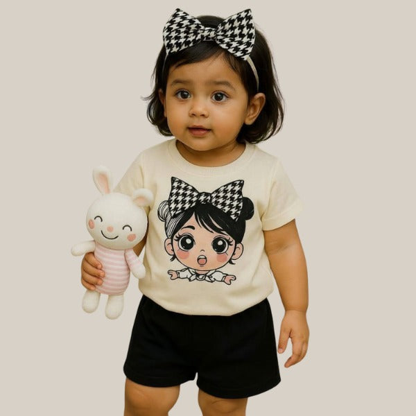 Baby & Kids 2pcs Printed T-shirt Set (3mths-6yrs)