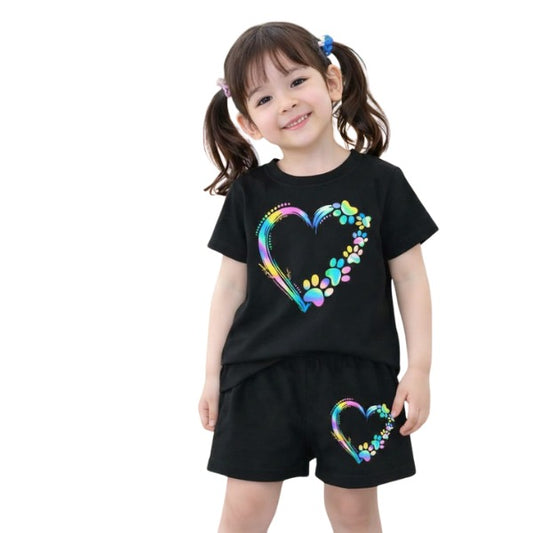 Baby & Kids 2pcs Printed T-shirt Set (3mths-6yrs)