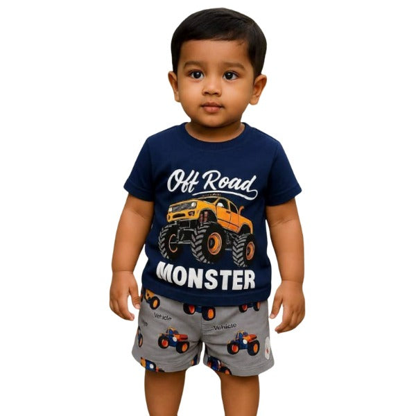 Baby & Kids 2pcs Printed T-shirt Set (3mths-6yrs)