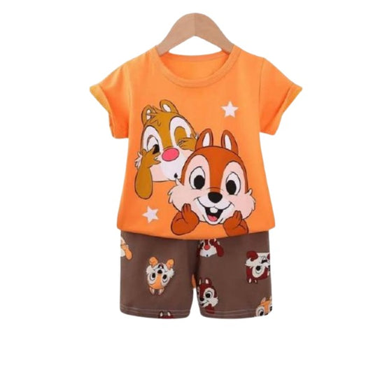 Baby & Kids 2pcs Printed T-shirt Set (3mths-6yrs)