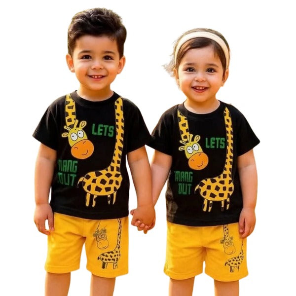 Baby & Kids 2pcs Printed T-shirt Set (3mths-6yrs)