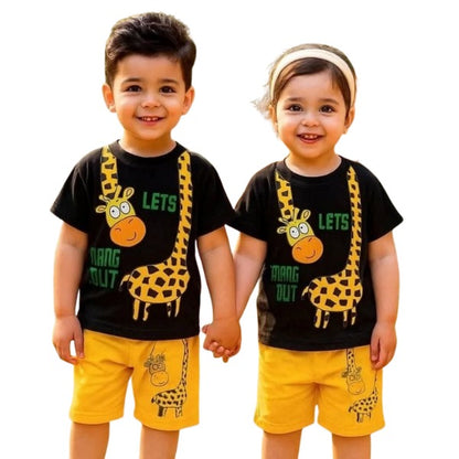 Baby & Kids 2pcs Printed T-shirt Set (3mths-6yrs)