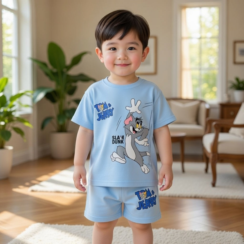 Baby & Kids 2pcs Printed T-shirt Set (3mths-6yrs)