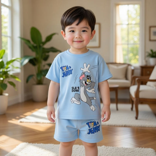 Baby & Kids 2pcs Printed T-shirt Set (3mths-6yrs)