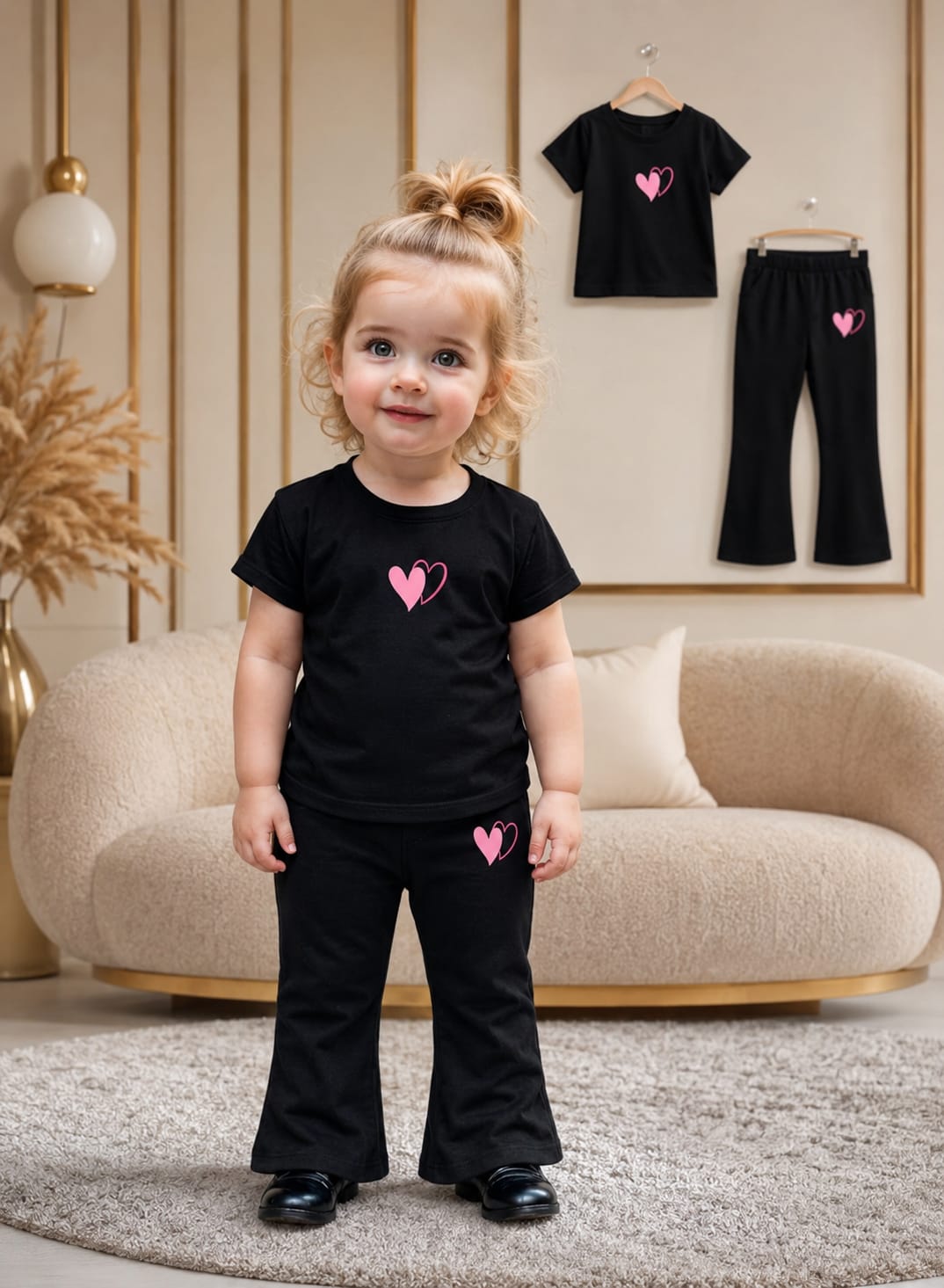 Baby & Kids 2pcs Printed T-shirt Set (3mths-12yrs)