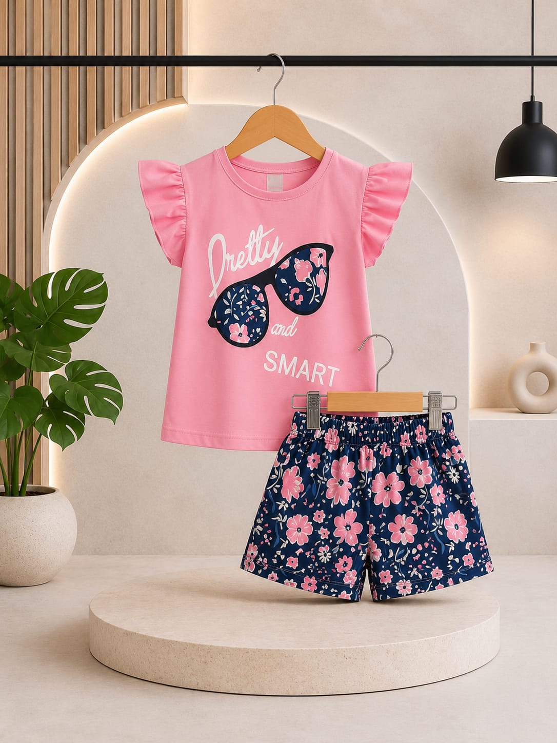 Baby & Kids 2pcs Printed T-shirt Set (3mths-6yrs)