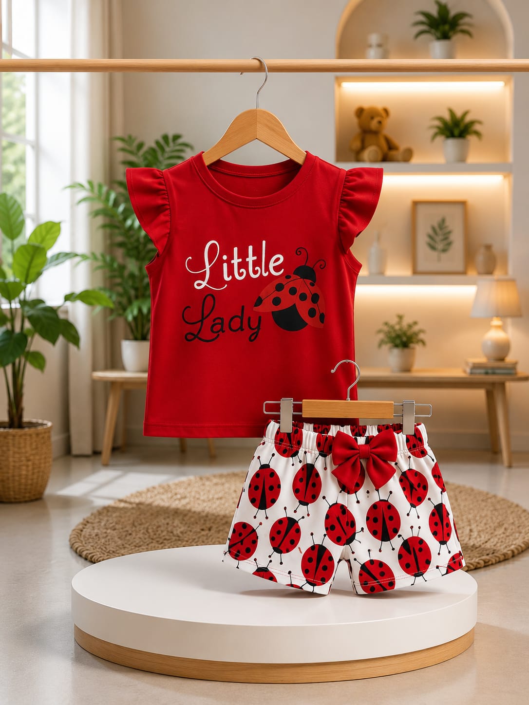 Baby & Kids 2pcs Printed T-shirt Set (3mths-6yrs)