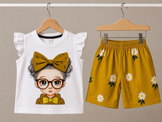 Baby & Kids 2pcs Printed T-shirt Set (3mths-6yrs)