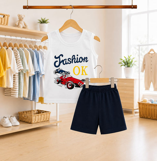Baby & Kids 2pcs Printed Tank Top Set (3mths-6yrs)