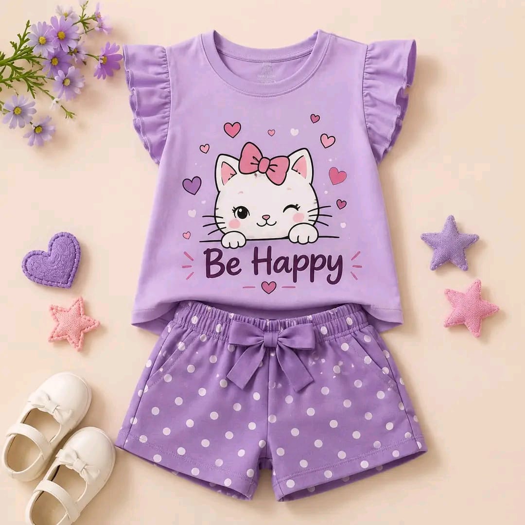 Baby & Kids 2pcs Printed T-shirt Set (3mths-6yrs)