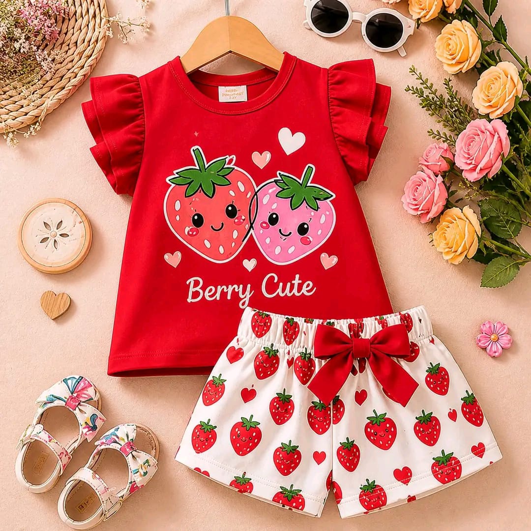 Baby & Kids 2pcs Printed T-shirt Set (3mths-6yrs)