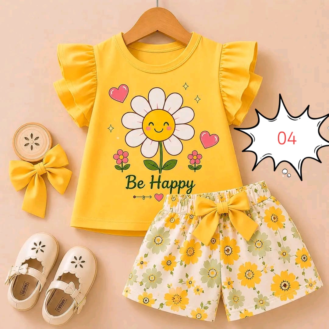 Baby & Kids 2pcs Printed T-shirt Set (3mths-6yrs)