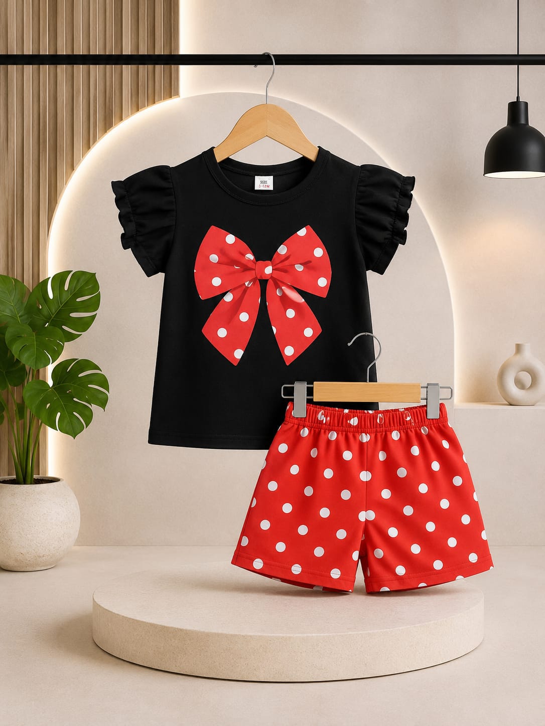 Baby & Kids 2pcs Printed T-shirt Set (3mths-6yrs)