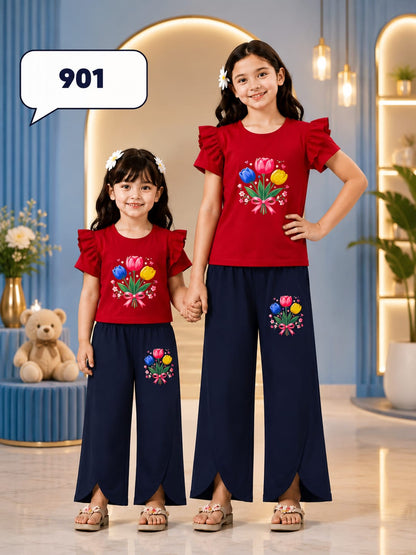 Baby & Kids 2pcs Printed T-shirt Set (3mths-12yrs)