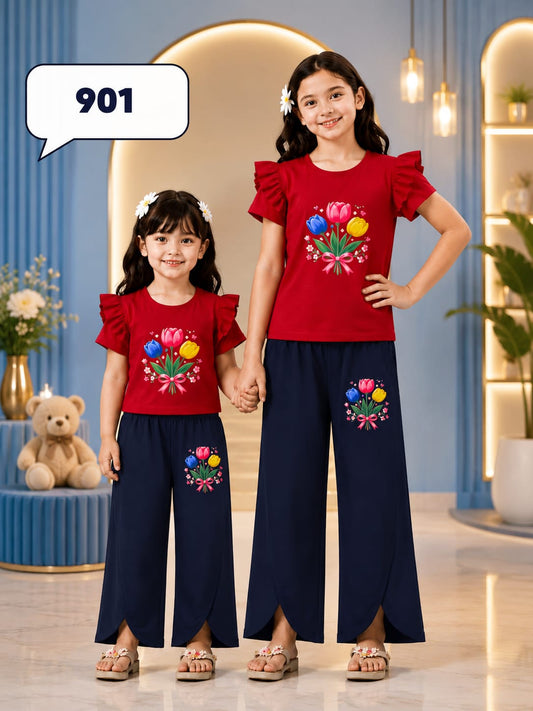 Baby & Kids 2pcs Printed T-shirt Set (3mths-12yrs)