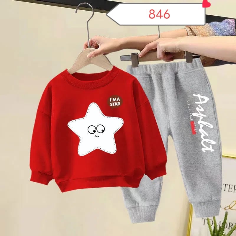 Baby & Kids 2pcs Printed Sweet shirt Set (3mths-8yrs)