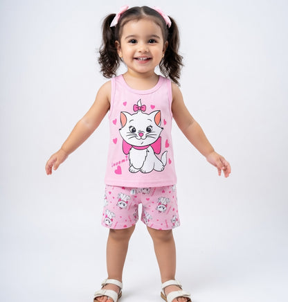 Baby & Kids 2pcs Printed Tank Top Set (3mths-6yrs)