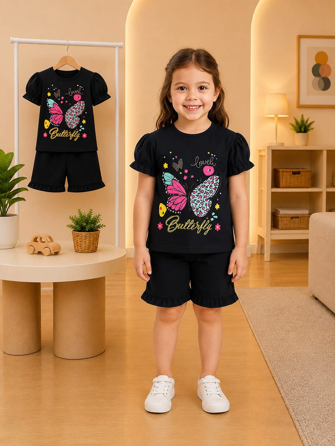 Baby & Kids 2pcs Printed T-shirt Set (3mths-6yrs)